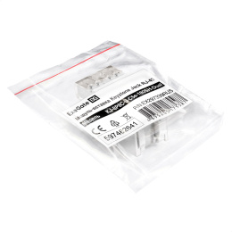 Модуль-вставка Keystone Jack RJ-45 ExeGate KJ-8P8C-U-C5e-180SH-Dual (Кат.5e, неэкранированная, 180 градусов, со шторками, IDC Krone/110) EX297339RUS