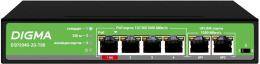Коммутатор Digma DSP204G-2G-T80, неуправляемый