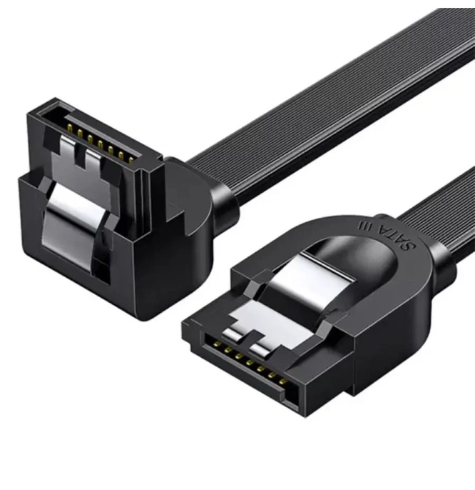 Кабель угловой UGREEN US217 30797 SATA 3 Data Cable 90° угол. Длина: 0,5 м. Цвет: черный