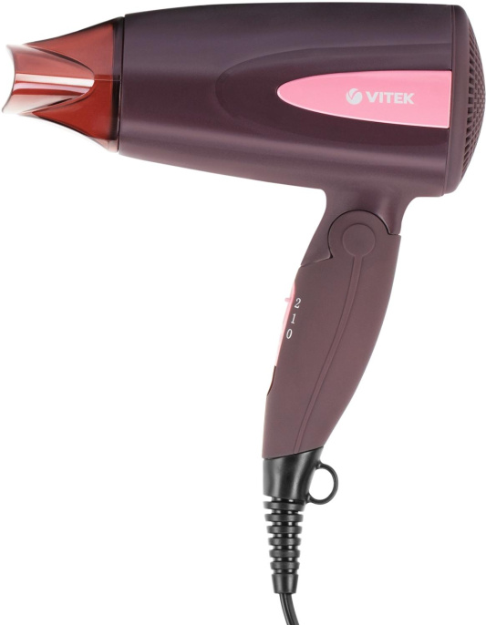Фен Vitek VT-2261, 1300Вт, коричневый