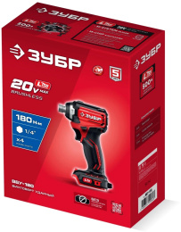 Ударный винтоверт Зубр ВБУ-180, LMS,  без АКБ,  без ЗУ