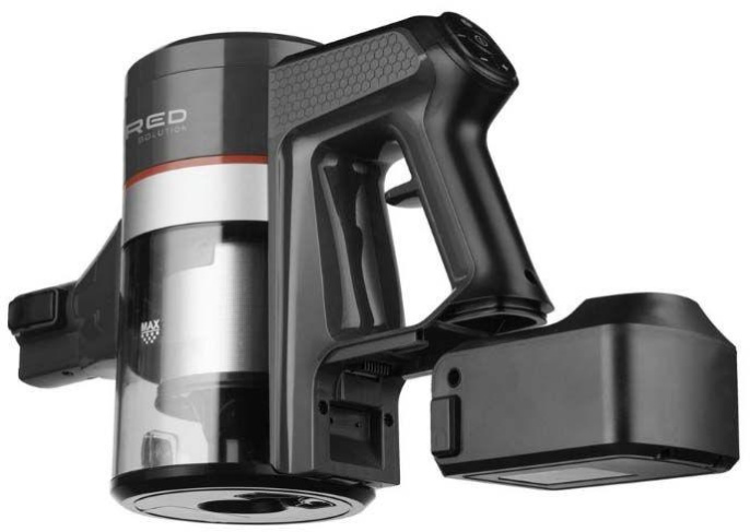 Ручной пылесос handstick RED SOLUTION RV-UR362, 150Вт, серый/красный