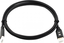 Кабель аудио-видео Cactus CS-DP-DP-1.4-2,  DisplayPort (m) -  DisplayPort (m),  ver 1.4,  2м, GOLD,  черный