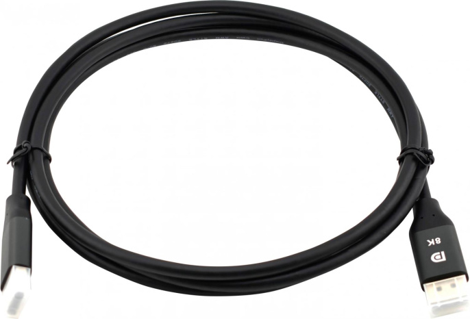 Кабель аудио-видео Cactus CS-DP-DP-1.4-2,  DisplayPort (m) -  DisplayPort (m),  ver 1.4,  2м, GOLD,  черный