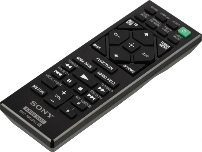 Музыкальный центр Sony MHC-V13, с караоке, Bluetooth, FM, USB, CD, черный