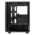 Корпус без блока питания Case HSPD M510, Mesh Mid Tower, Black, TG, 0.5 SPCC, no fans ATX, mATX, mITX 180/280/160mm 1x2.5", 1x3.5", 7xPCI 1xUSB-A 3.0, 1xUSB-A 1.0 517x277x418mm M510-TGBK