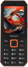 Сотовый телефон XENIUM X300, черный/оранжевый