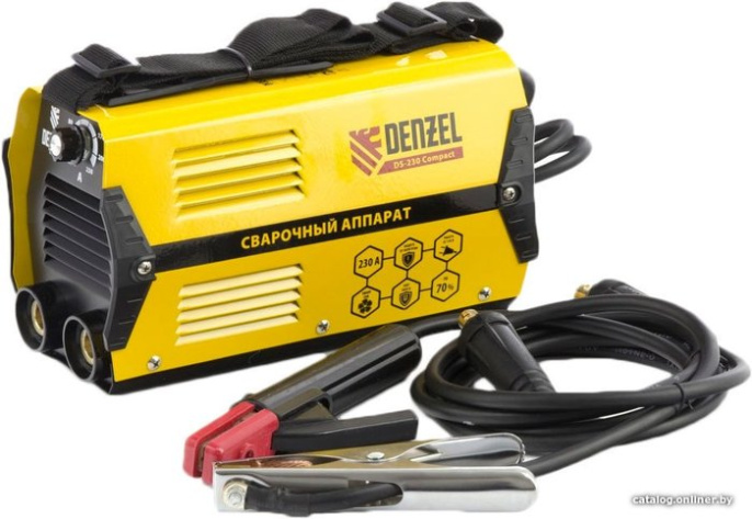 Сварочный аппарат DENZEL DS-230 Compact, инвертор [94374]