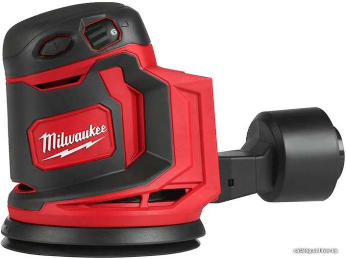 Эксцентриковая шлифмашина Milwaukee M18 BOS125-0 4933464228 14000-24000 колебаний/мин, питание: аккумулятор 18 В , частота вращения на холостом ходу: 7000-12000 об/мин, диапазон колебаний: 2,4 мм, диаметр диска
