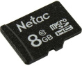 Карта памяти microSDHC NETAC P500 8 ГБ, 80 МБ/с, Class 10, NT02P500STN-008G-S, 1 шт.