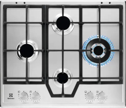 Газовая варочная панель Electrolux KGS64562SX, 4 конфорки, нержавеющая сталь, серебристый