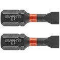 Биты ударные Graphite SL5.5 x 25 мм 1/4" S2 2 шт. 56H510