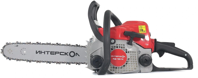 Бензопила Интерскол ПЦБ 180-14 1500Вт 2л.с. дл.шины:14" 35cm 875.0.0.40
