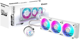 Кулер для процессора СЖО Gigabyte Aorus Waterforce II 360 Ice Intel 115x,1200,1700,1851, AMD AM5, AM4, крепление на винтах, размер вентилятора: 120x120мм, размер помпы: 72.8х72.8х65.1мм, гидродинамический подшипник, 2300об/мин, 64.95CFM, 36.9dB A , ARG