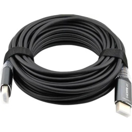 Кабель аудио-видео Cactus CS-HDMI-AOC-2-10,  HDMI (m) -  HDMI (m),  ver 2.0,  10м, GOLD,  черный