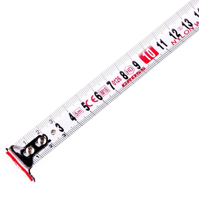 GROSS Рулетка Magnetisch, 5м х 19мм, обрезин. корпус,автоматич. фиксация, нейлон. покр.,магн.зацеп [32571]