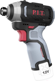 Винтоверт P.I.T. PSD12K-120A аккумуляторный, 12В, 120Нм, 3 ск, 0-4300 уд, HEX 1/4"
