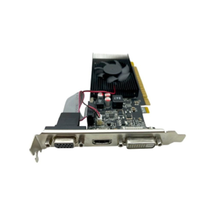 Видеокарта CBR GT710 2Gb DDR3, 64bit, 954Mhz, 1*HDMI + 1*DVI + 1*VGA, 29W, Ret [VGA-STX710-2G-RTL]