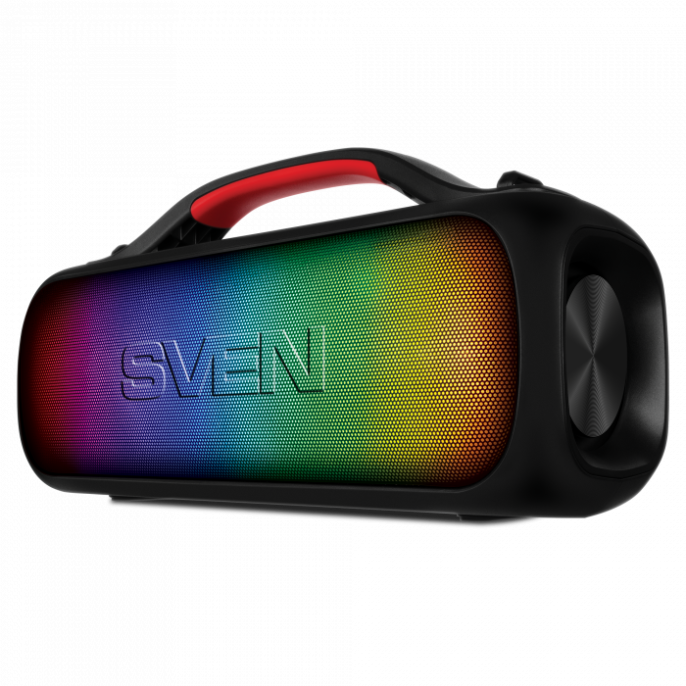 Портативная колонка SVEN PS-360, черный 24 Вт, Waterproof IPx5 , TWS, Bluetooth, FM, USB, 3000мА*ч SV-021740