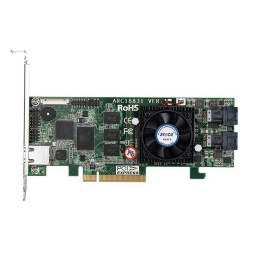 RAID-контроллер Areca ARC-1883i PCIe 3.0 x8 Low Profile, SAS/SATA 12G, RAID 0,1,5,6,10,50,60, 8port 2*int SFF8643 , Cache 2GB аналог LSI00462 9361- 8I 2G , RTL {10} 411314