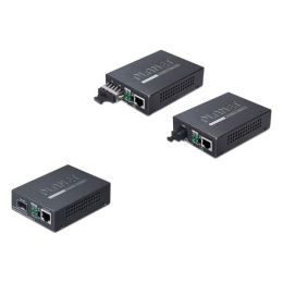 медиа конвертер/ PLANET 10/100/1000Base-T to WDM Bi-directional Fiber Converter - 1310nm - 15KM GT-806A15