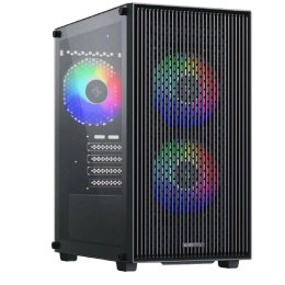 XASTRA Корпус A307M 3FRGB Black mATX/Mesh/ tempered glass / 3x 120mm FC120 FRGB fans/ A307M-3FC12F
