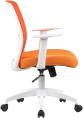 Кресло Cactus CS-WMC333-OR, сетка/ткань, до 100кг, фиксированные подлокотники,  оранжевый