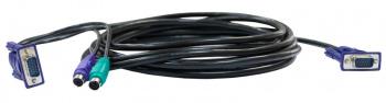 Кабель D-Link DKVM-CB/B1A 1.8м, многожильный, черный