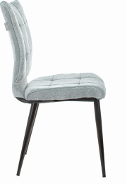 Стул для дома Бюрократ CH-K10 серо-голуб. Light 28 металл черный на ножках CH-K10_1/LT28