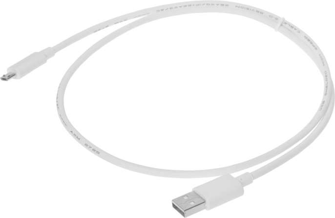 Кабель 2A Square USB m -micro USB m 0.75м белый (28240521)