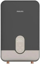 Водонагреватель Philips AWH1011/51 85HB , проточный, 8.5кВт, кран и душ, серый