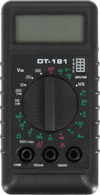 Мультиметр цифровой Ресанта DT 181, ручной