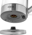 Чайник электрический Red Solution RK-G138 1.7л. 2200Вт серый корпус: стекло