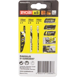Набор пилок для лобзика 5 шт. Ryobi RAK05JSBFC 5132002697