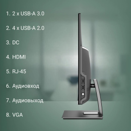 21.5" Моноблок Digma Action Full HD, Intel N95, 8ГБ DDR4, 256ГБ SSD,  Windows 11 Pro, черный [dm21n9-8cxw01]