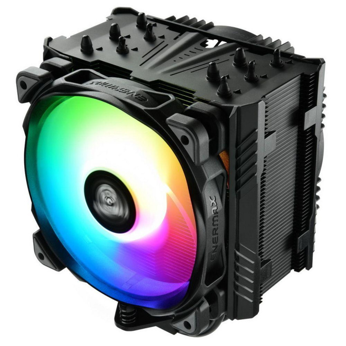 Вентилятор Enermax ETS-T50A-BK-ARGB Universal, TDP 230W, 500;1600 RPM, 23.81;71.32CFM, 14;24dB A , BLACK, ARGB, RTL {8} 724199