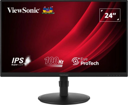 23.8" Монитор ViewSonic VA2408-HDJ, 1920x1080, IPS, 100Гц, 1хHDMI, 1хDP, черный