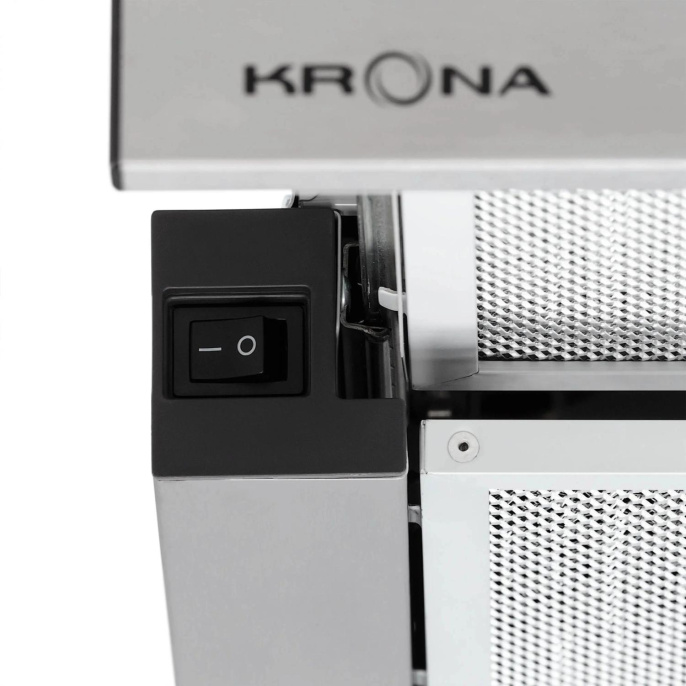 Встраиваемая вытяжка Krona KAMILLA T 500 INOX, управление кнопочное, нержавеющая сталь [ка-00007314]