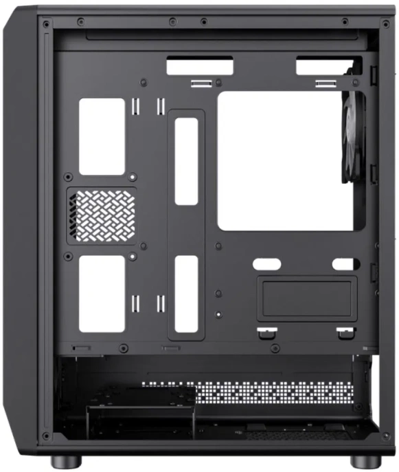 Корпус GameMax Forge MB без БП Черный, ATX, USB3.0,Зак.стекло,4*120мм ARGB вент+конт., пыл.фильтр