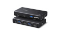 Переключатель UGREEN AK502 75246 HDMI 4K@60Hz KVM Switch 2 In 1 Out. Цвет: черный