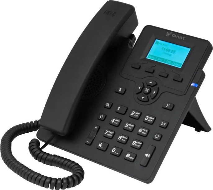  Телефон IP Флат Flat-Phone-C10/RU черный