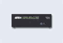 Разветвитель, электрон. ATEN VS0102-AT-G, SVGA+AUDIO, 1 2 монитора 450MHz, 65 метр., F M, без шнуров, Б.П. 220 5.3V, VANCRYST