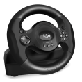 Руль SVEN GC-W300 педали, вибро, лепестки, D-pad, 10 кл, резин. вставки, PC