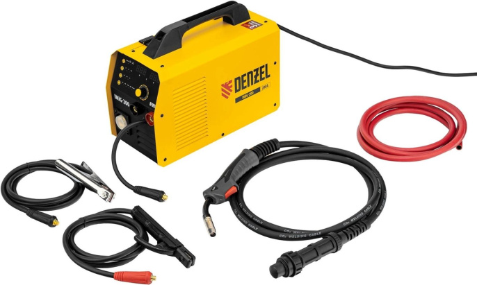 Сварочный полуавтомат Denzel IMIG-200 инвертор ММА/TIG MIG/MAG 5.7кВт