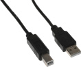 Кабель KINGPRICE KP-AmBm-v2-3m, USB A m прямой - USB B m прямой , круглое, 3м, черный