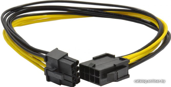Удлинитель кабеля питания Cablexpert PCI-Express 6+2pin M/ PCI-Express 6+2pin F 30см CC-PSU-84