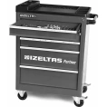 Инструментальная тележка IZELTAS PARTNER черная с инструментами, 5 ящиков -black 8235007121