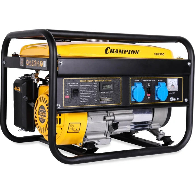 Генератор Champion (2,3/2.5кВт OHV 7лс 15л 37кг) GG2300