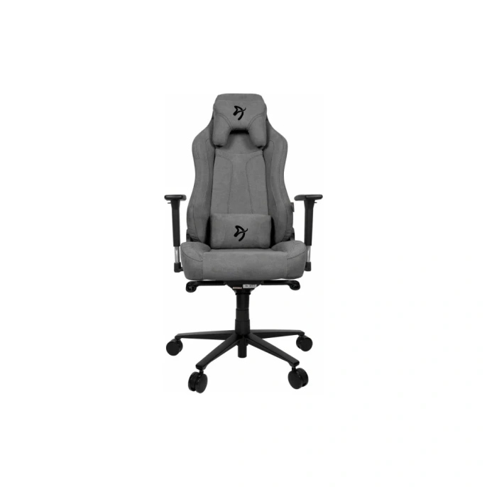 Кресло игровое AROZZI Vernazza Soft Fabric, ткань, до 145кг, регулируемые 3D подлокотники,  серый