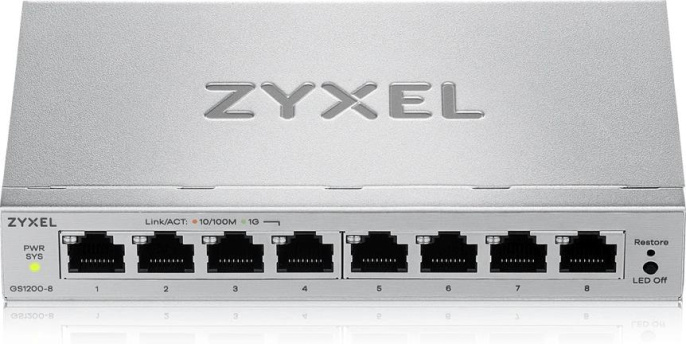 Коммутатор Zyxel GS1200-8V3-EU0101F L2 8x1Гбит/с управляемый